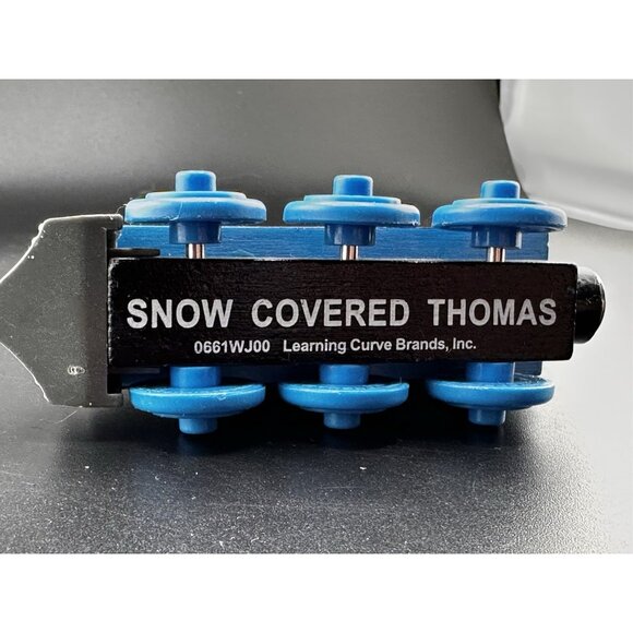 Snow Covered Thomas Wooden Railway Vtg 2003 Train Engine Learning Curve Limit-1 - Picture 10 of 15
